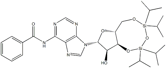 N-Benzoyl-3',5'-O-[1,1,3,3-tetrakis(1-methylethyl)-1,3-disiloxanediyl]adenosine CAS#: 79154-57-7