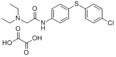 N-((Diethylamino)acetyl)-4-((4-chlorophenyl)thio)phenylamine oxalate CAS#: 77711-61-6