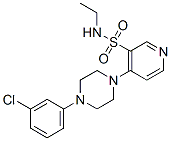 N-Ethyl-4-[4-(3-chlorophenyl)piperazin-1-yl]pyridine-3-sulfonamide CAS#: 76835-25-1
