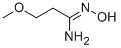 N-HYDROXY-3-METHOXY-PROPIONAMIDINE CAS#: 77072-12-9