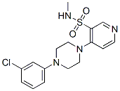 N-Methyl-4-[4-(3-chlorophenyl)piperazin-1-yl]pyridine-3-sulfonamide CAS#: 76835-23-9