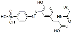 N-(bromoacetyl)-3-((4-arsonophenyl)azo)tyrosine CAS#: 77053-05-5