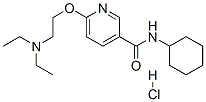 N-cyclohexyl-6-(2-diethylaminoethoxy)pyridine-3-carboxamide hydrochlor ide CAS#: 75348-41-3
