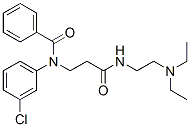 N-(m-Chlorophenyl)-N-[2-[[2-(diethylamino)ethyl]carbamoyl]ethyl]benzamide CAS#: 79565-71-2