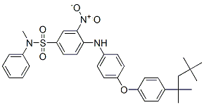 N-methyl-3-nitro-N-phenyl-4-[[4-[4-(1,1,3,3-tetramethylbutyl)phenoxy]phenyl]amino]benzenesulphonamide CAS#: 79135-82-3