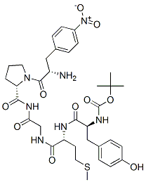 N-(tert-butoxycarbonyl)-L-tyrosyl-D-methionylglycyl-4-nitro-3-phenyl-L-alanyl-L-prolinamide CAS#: 73385-91-8