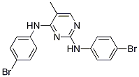 N2,N4-Bis-(4-bromo-phenyl)-5-methyl-pyrimidine-2,4-diamine CAS#: 78830-71-4