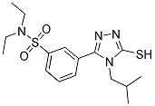 N,N-DIETHYL-3-(4-ISOBUTYL-5-MERCAPTO-4H-[1,2,4]TRIAZOL-3-YL)-BENZENESULFONAMIDE CAS#: 748776-47-8