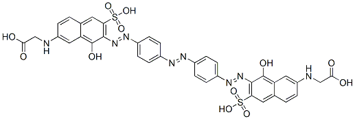 N,N'-[azobis[4,1-phenyleneazo(8-hydroxy-6-sulphonaphthalene-7,2-diyl)]]bisglycine CAS#: 72705-43-2