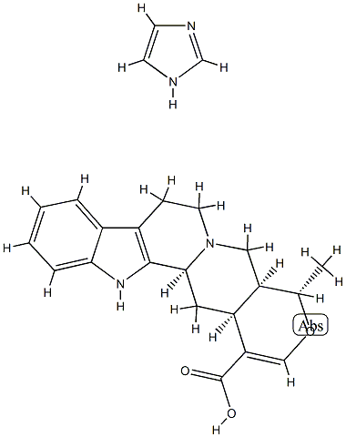 Oxayohimban-16-carboxylic acid, 16,17-didehydro-19-methyl-, (19-alpha, 20-alpha)-, compd. with 1H-imidazole (1:1) CAS#: 77754-99-5