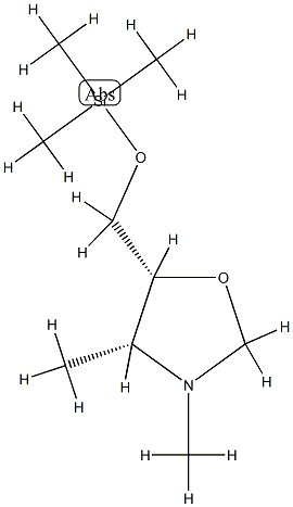 Oxazolidine, 3,4-dimethyl-5-[[(trimethylsilyl)oxy]methyl]-, (4R,5R)-rel- (9CI) CAS#: 795313-00-7