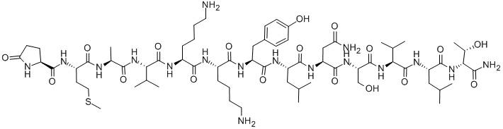(PGLU16)-VASOACTIVE INTESTINAL PEPTIDE*F RAGMENT 16- CAS#: 73073-47-9