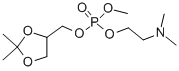 PHOSPHORIC ACID 2-DIMETHYLAMINO-ETHYL ESTER 2,2-DIMETHYL-[1,3]DIOXOLAN-4-YLMETHYL ESTER METHYL ESTER CAS#: 77075-57-1