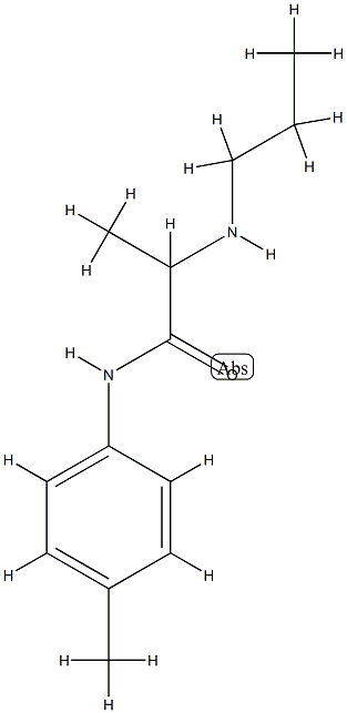 PRILOCAINE RELATED COMPOUND B (50 MG) ((RS)-N-(4-METHYLPHENYL)-2-(PROPYLAMINO)PROPANA-MIDE) CAS#: 744961-76-0