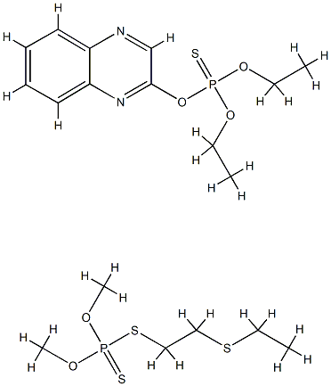 Phosphorothioic acid, O,O-diethyl O-2-quinoxalinyl ester, mixt. with S -(2-(ethylthio)ethyl) O,O-dimethyl phosphorodithioate CAS#: 75848-17-8
