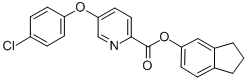 Picolinic acid, 5-(p-chlorophenoxy)-, 5-indanyl ester CAS#: 72133-67-6