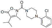 Piperazine,  1-(2-chlorophenyl)-4-[[3-methyl-4-(1-methylethyl)-5-oxo-2(5H)-isoxazolyl]carbonyl]-  (9CI) CAS#: 706804-21-9