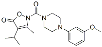 Piperazine,  1-(3-methoxyphenyl)-4-[[3-methyl-4-(1-methylethyl)-5-oxo-2(5H)-isoxazolyl]carbonyl]-  (9CI) CAS#: 706804-23-1