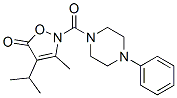 Piperazine,  1-[[3-methyl-4-(1-methylethyl)-5-oxo-2(5H)-isoxazolyl]carbonyl]-4-phenyl-  (9CI) CAS#: 706804-19-5