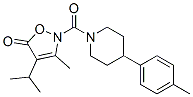Piperidine,  1-[[3-methyl-4-(1-methylethyl)-5-oxo-2(5H)-isoxazolyl]carbonyl]-4-(4-methylphenyl)-  (9CI) CAS#: 706804-81-1