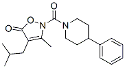 Piperidine,  1-[[3-methyl-4-(2-methylpropyl)-5-oxo-2(5H)-isoxazolyl]carbonyl]-4-phenyl-  (9CI) CAS#: 706804-70-8
