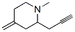 Piperidine, 1-methyl-4-methylene-2-(2-propynyl)- (9CI) CAS#: 725718-58-1