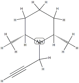 Piperidine, 2,6-dimethyl-1-(2-propynyl)-, (2R,6S)-rel- (9CI) CAS#: 709665-36-1