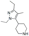 Piperidine, 4-(1,3-diethyl-4-methyl-1H-pyrazol-5-yl)- (9CI) CAS#: 774527-66-1