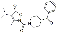 Piperidine,  4-benzoyl-1-[[3-methyl-4-(1-methylethyl)-5-oxo-2(5H)-isoxazolyl]carbonyl]-  (9CI) CAS#: 706804-87-7