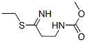 Propanimidothioic  acid,  3-[(methoxycarbonyl)amino]-,  ethyl  ester CAS#: 763899-02-1
