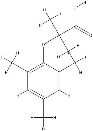 Propanoic acid, 2-Methyl-2-(2,4,6-triMethylphenoxy)- CAS#: 75066-21-6