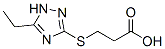 Propanoic acid, 3-[(5-ethyl-1H-1,2,4-triazol-3-yl)thio]- (9CI) CAS#: 723249-75-0