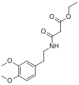 Propanoic  acid,3-[[2-(3,4-dimethoxyphenyl)ethyl]amino]-3-oxo-,ethyl  ester CAS#: 79641-41-1