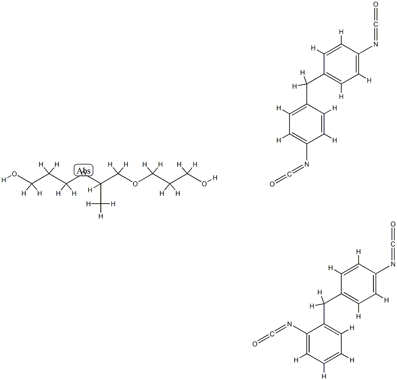 Propanol, [(1-methyl-1,2-ethanediyl)bis (oxy)]bis-, polymer with 1-isocyanato-2-[(4-isocyanatophenyl)methyl]benzene and 1,1'-methylenebis[4-isocyanatobenzene] CAS#: 75880-28-3