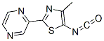 Pyrazine, (5-isocyanato-4-methyl-2-thiazolyl)- (9CI) CAS#: 799283-95-7