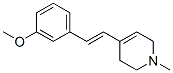 Pyridine, 1,2,3,6-tetrahydro-4-[2-(3-methoxyphenyl)ethenyl]-1-methyl-, (E)- (9CI) CAS#: 791547-37-0