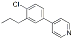Pyridine, 4-(4-chloro-3-propylphenyl)- CAS#: 73398-87-5