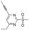 Pyrimidine, 4-ethyl-2-(methylsulfonyl)-6-(1-propynyl)- (9CI) CAS#: 746620-21-3