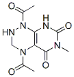 Pyrimido[5,4-e]-1,2,4-triazine-5,7(1H,6H)-dione,  1,4-diacetyl-2,3,4,8-tetrahydro-6-methyl- CAS#: 78105-49-4