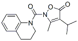 Quinoline,  1,2,3,4-tetrahydro-1-[[3-methyl-4-(1-methylethyl)-5-oxo-2(5H)-isoxazolyl]carbonyl]-  (9CI) CAS#: 706804-11-7