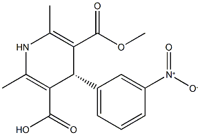 (R)-(-)-1,4-Dihydro-2,6-dimethyl-4-(3-nitrophenyl)-3,5-pyridinedicarboxylic Acid Monomethyl Ester CAS#: 76093-33-9