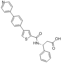 (R)-3-PHENYL-3-([4-(4-PYRIDIN-4-YL-PHENYL)-THIOPHENE-2-CARBONYL]-AMINO)-PROPIONIC ACID CAS#: 766536-21-4
