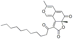 (R)-3,6a-Dimethyl-9-(1-oxoundecyl)-6H-furo[2,3-h]-2-benzopyran-6,8(6aH)-dione CAS#: 79590-91-3