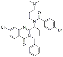 (R)-N-(1-(3-benzyl-7-chloro-4-oxo-3,4-dihydroquinazolin-2-yl)propyl)-4-broMo-N-(3-(diMethylaMino)propyl)benzaMide CAS#: 709039-94-1