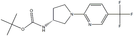(R)-N-Boc-1-(5-(trifluoroMethyl)pyridin-2-yl)pyrrolidin-3-aMine CAS#: 717906-56-4