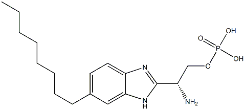 (R)-phosphoric acid Mono-[2-aMino-2-(6-octyl-1H-benzoiMiazol-2-yl)-ethyl] ester CAS#: 787582-98-3