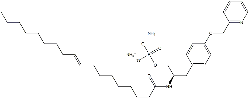 (R)-phosphoric acid Mono-{2-octadec-9-enoylaMino-3-[4-(pyridin-2-ylMethoxy)-phenyl]-propyl} ester (aMMoniuM salt) CAS#: 799268-76-1