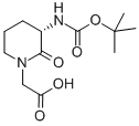 (S)-2-(3-(TERT-BUTOXYCARBONYLAMINO)-2-OXOPIPERIDIN-1-YL)ACETICACID CAS#: 74411-97-5