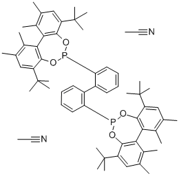 (S,S)-(+)-6,6'-[(1,1'-Biphenyl-2,2'-diyl)]bis[4,8-di-t-butyl-1,2,10,11-tetramethyl]dibenzo[d,f][1,3,2]dioxaphosphepinbisacetonitrileadduct,min.95%(S,S)-Kelliphite CAS#: 729572-33-2