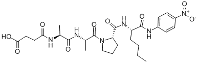 SUC-ALA-ALA-PRO-NLE-PNA CAS#: 72682-72-5